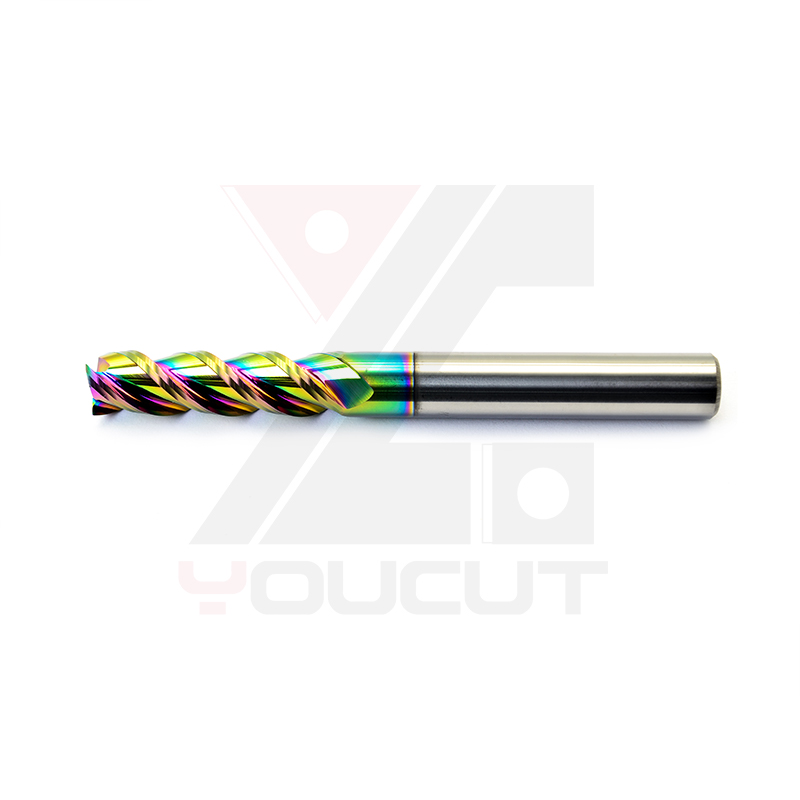 Carbide End Mill - AE-14-100-3F 3-Schneiden-Hartmetallfräser mit DLC-Beschichtung HRC45/55/60 Hochgeschwindigkeits-Halbfinish-Werkzeug