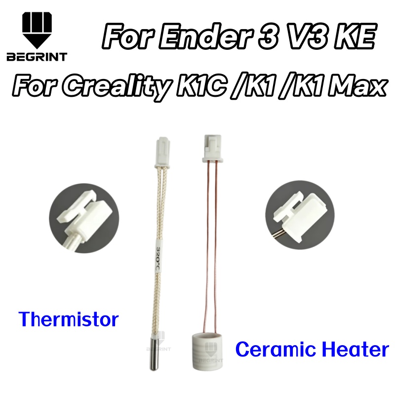 Aluminium Profile 2020 - Verbessertes 24V 60W Keramik-Heizpatronen-Thermistor-Kit für Creality