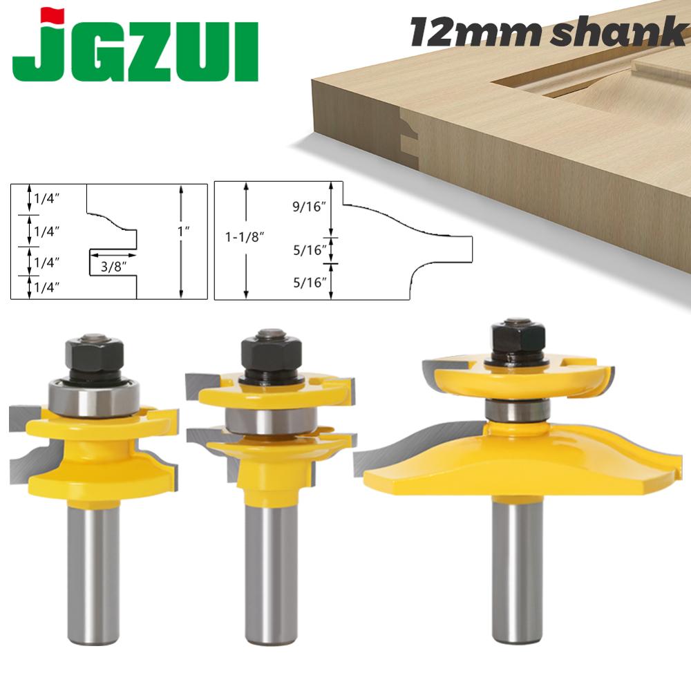 End Mill Set - 3 stücke 12mm Schaft Schiene &