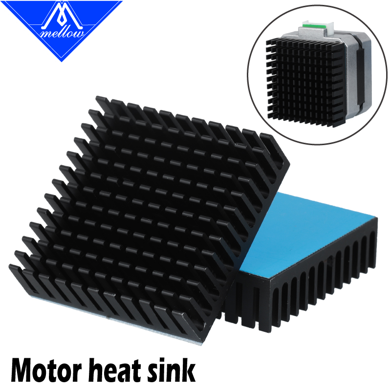 Stepper Motor Nema17 - Mellow 3D-Drucker Aluminium-Motor-Kühlkörper Extrudierte Wärmeableitung Elektronischer