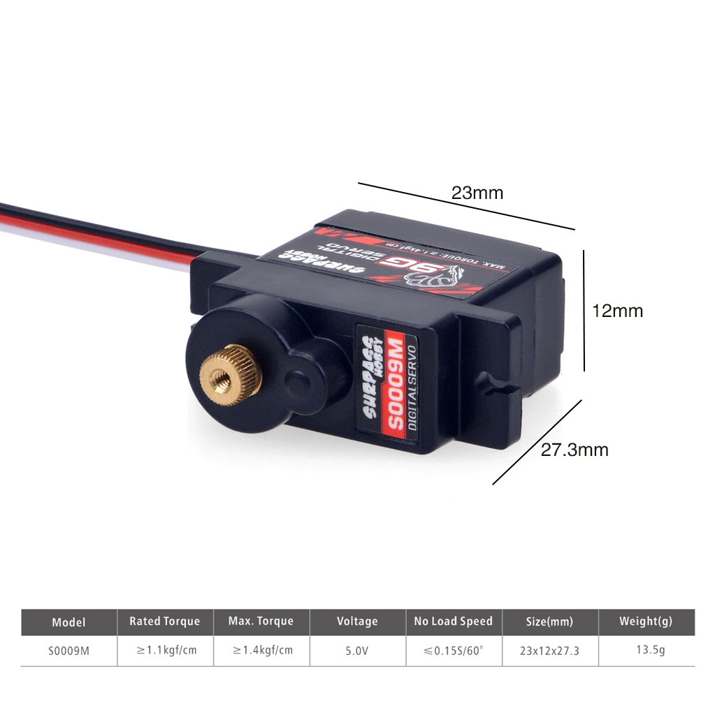 Servo 9G - RC Digital Micro Servo 2g 3,7g