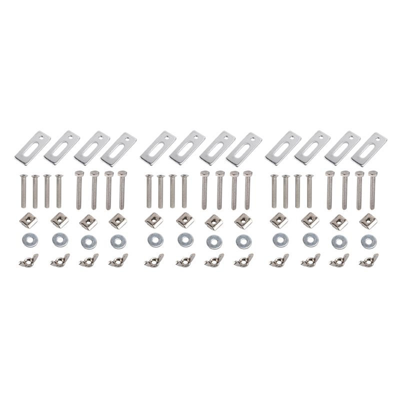 3018 Cnc - 12er-Pack T-Schienen-Klemmen, Mini-T-Schienen-Halteklemmen-Set, kompatibel mit 3018-PRO,