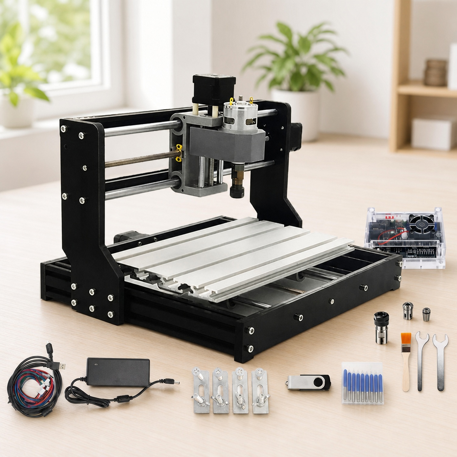 3018 Cnc - 3-Achsen 3018-PRO CNC-Fräsmaschine Mini Desktop-Fräs- und