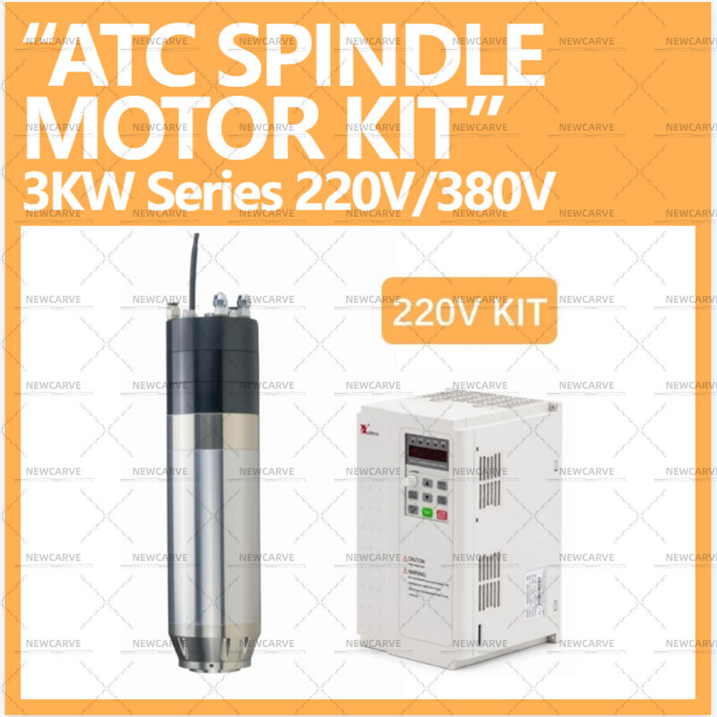 Water Cooled Spindle - Spindelmotor + VFD-Kit A