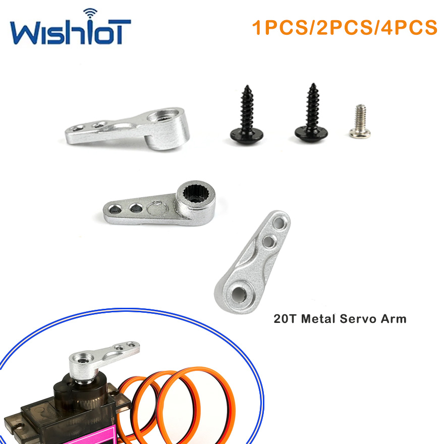 Servo 9G - 1/2/4 Stück Metall-Servoteile 20T Arm für