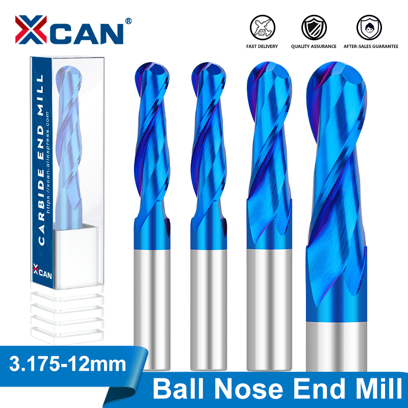End Mill Set - XCAN Ball Nase Ende Mühle 3,175