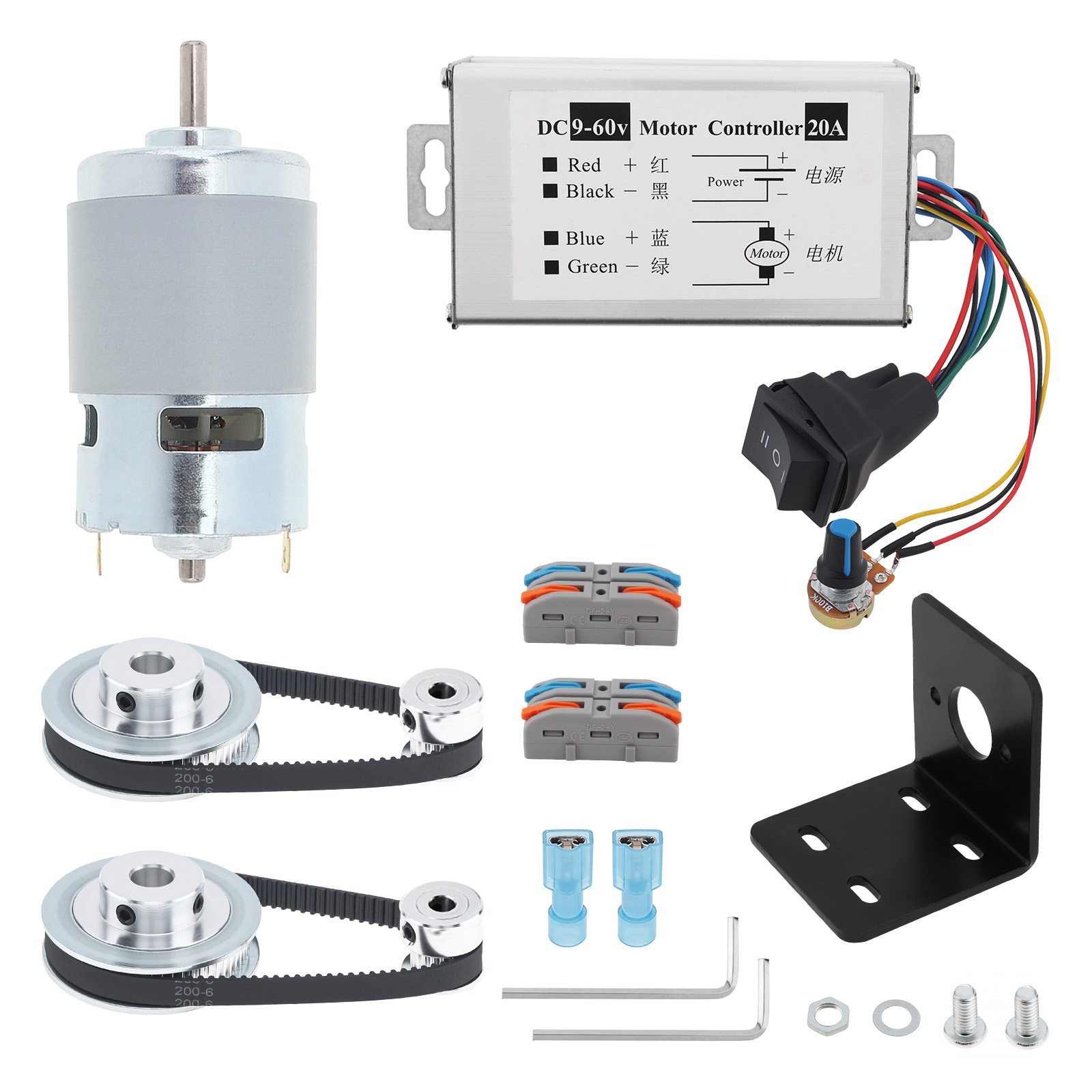 12V-24V 775 Elektromotor und G – Gt2 Pulley Bewertung und Preis