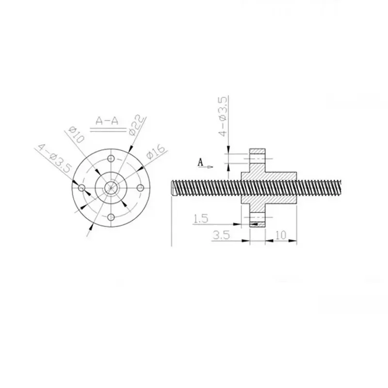 T8 Gewindes pindel Links gewin – Lead Screw 8Mm Bewertung und Preis