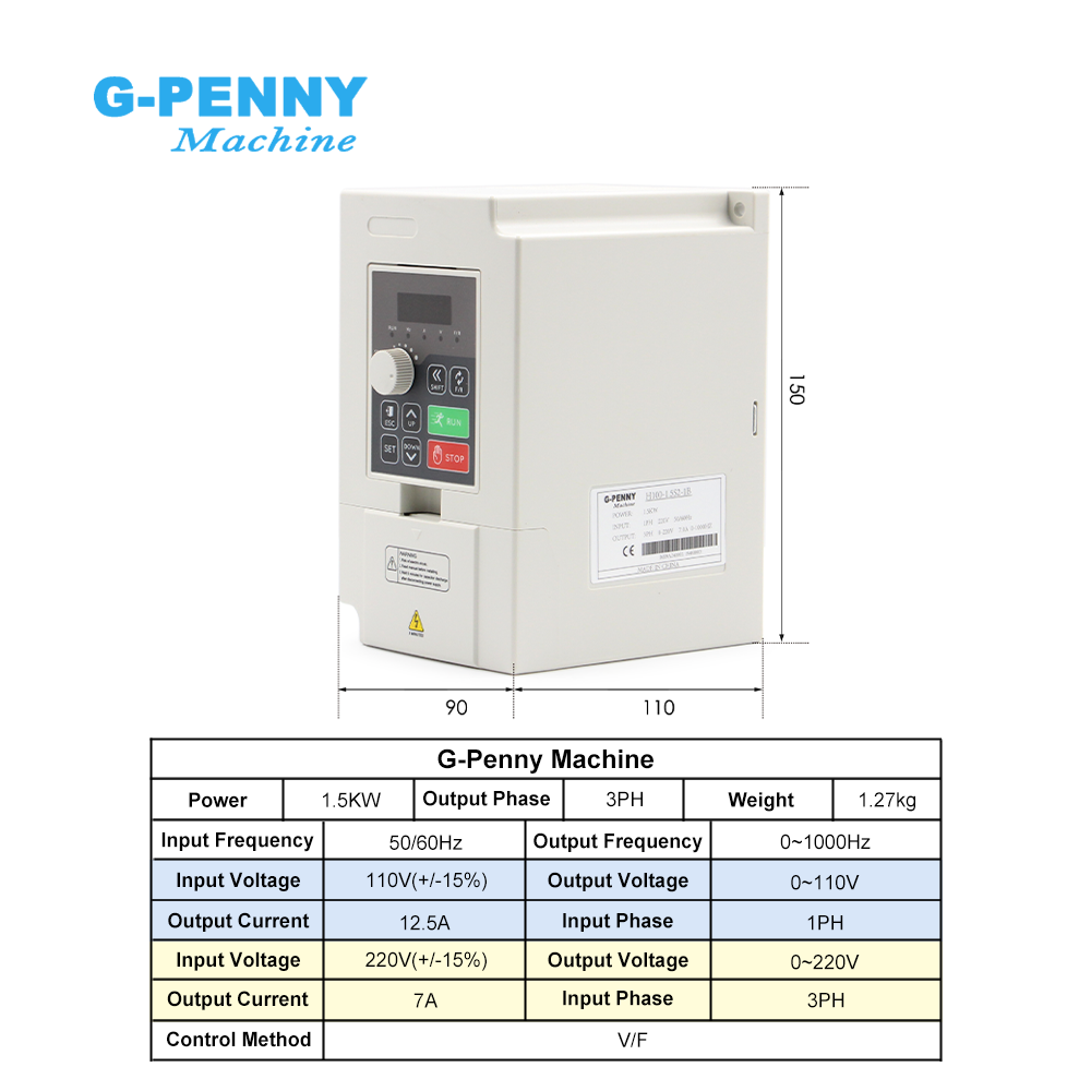 G-Penny CNC 1,5KW ER16 65mm 4- – Water Cooled Spindle Bewertung und Preis
