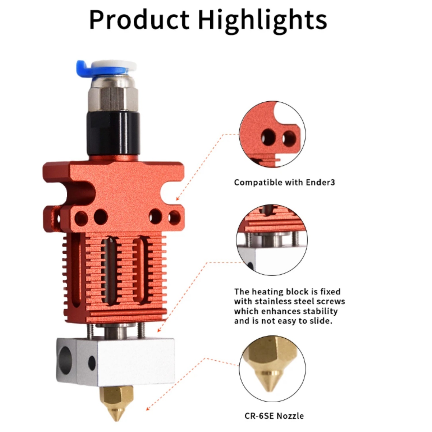 Creality CR-6 SE Hotend Kit, E – Aluminium Profile 2020 Bewertung und Preis