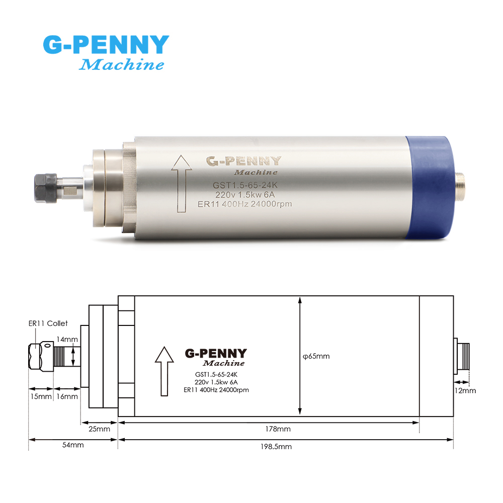 G-PENNY Maschine 1,5 kW ER11 l – Water Cooled Spindle Bewertung und Preis
