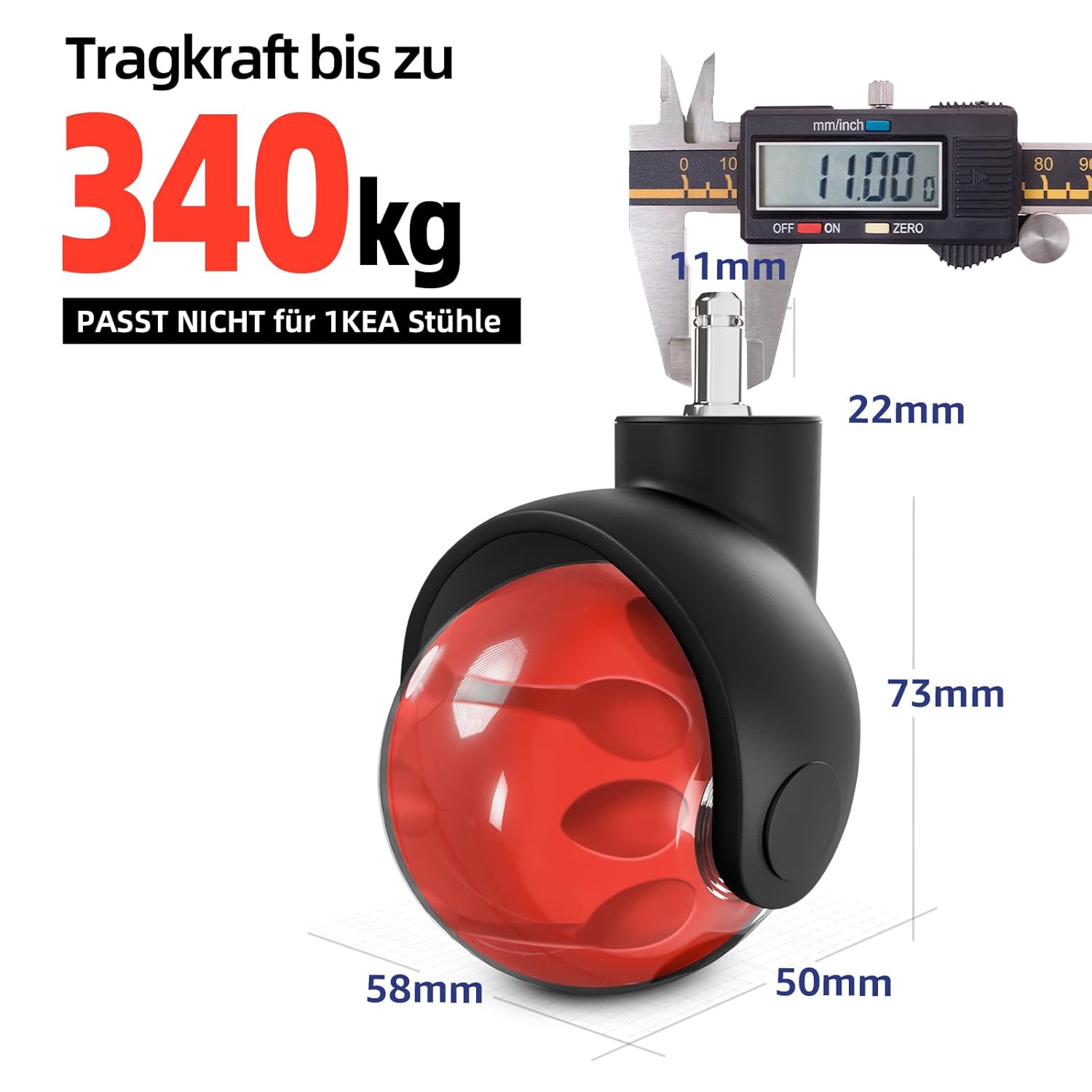 (5 Packungen) 2-Zoll-Kugelroll – Ball Screw Bewertung und Preis