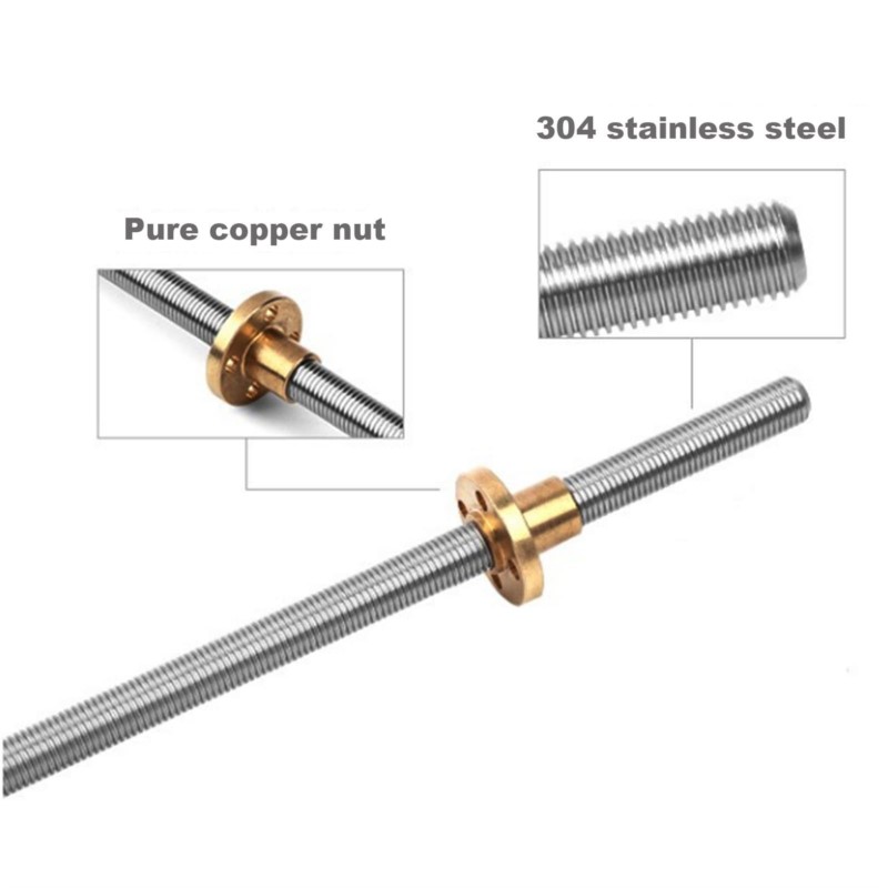 T8-Leitspindel, Linksgewinde,  – Lead Screw 8Mm Bewertung und Preis